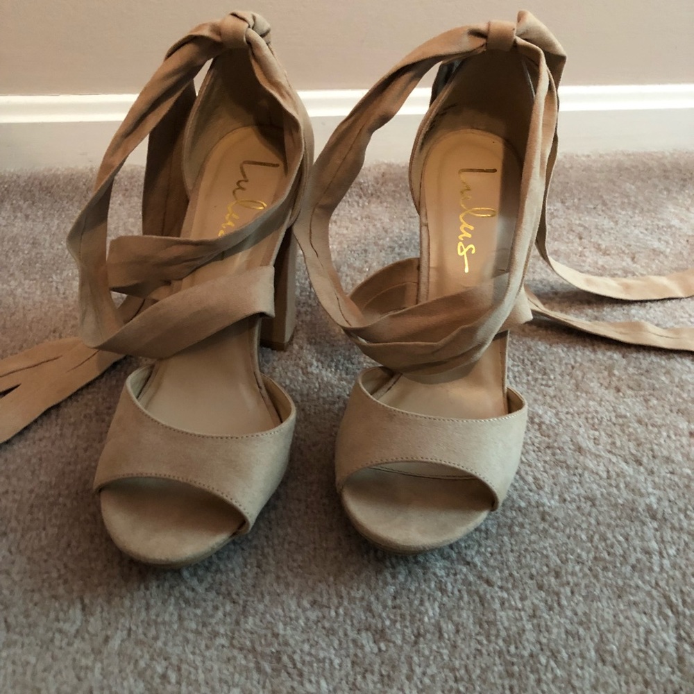 Lulus wrap heels